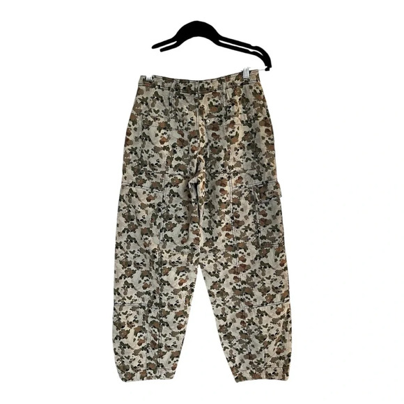 NWT Anthropologie Womens 2 Camden Utility Barrel Pants, 5 Pocket, Camo Pattern - Picture 5 of 9